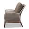 Baxton Studio Jennifer MidCentury Transitional Grey Woven Rope Mahogany Accent Chair 212-12808-ZORO - alternate 8